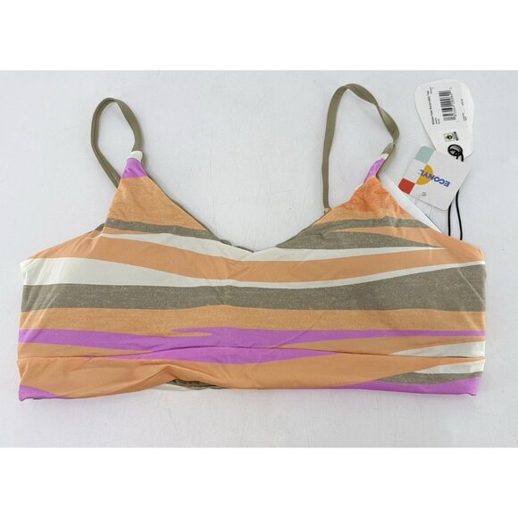NWT PrAna Women's Willow Falls Reversible Swim Top Waves‎ Size L Sustainable - Picture 1 of 6